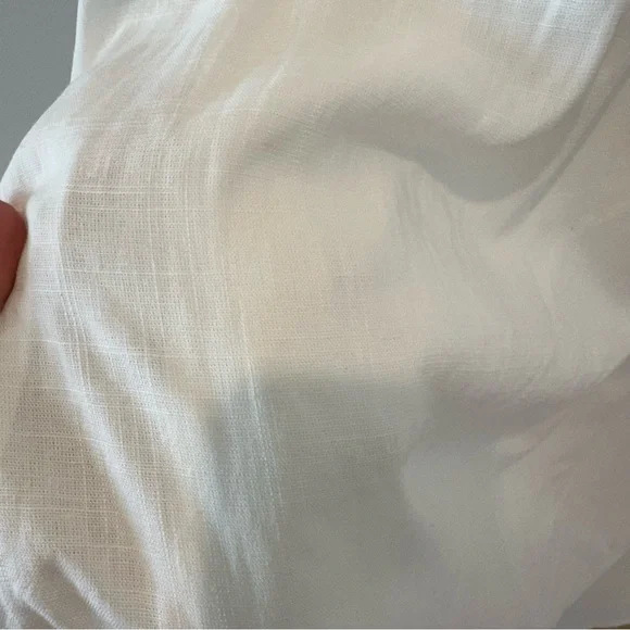 Petal & Pup Kayt Strapless Linen Blend Maxi Sundress White Bridal Bride Wedding - Picture 9 of 16